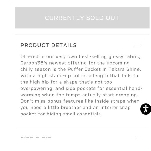 ‼️WOW ‼️Carbon 38 BLACK PUFFER JACKET IN TAKARA SHINE‼️ - Picture 12 of 14